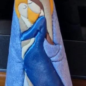 Icona Madonnina con Gesù. Prodotto autentico Skillaly, Made in Italy.