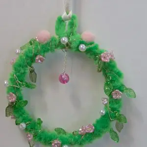 Decorazione Casa –Mini Ghirlanda Decorativa Floreale-Elemento Sospeso per Eventi-Idea regalo-Decorazione da Parete-Oggetti decorativi- Centrotavola. Prodotto autentico Skillaly, Made in Italy.