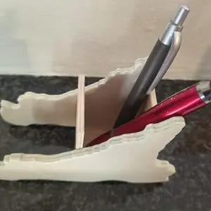 Portapenne in legno di betulla. Prodotto autentico Skillaly, Made in Italy.