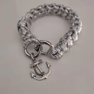 Women's bracelet. Handmade. With charm pendant. Authentic Skillaly product, Made in Italy.